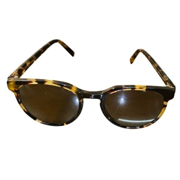 Warby Parker Wright N242  49-18-140 FRAMES ONLY Round Sunglasses Tortoise - Picture 1 of 9